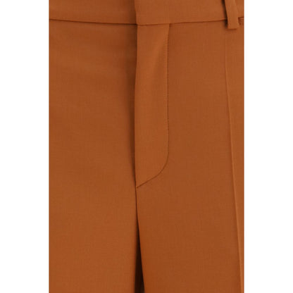 Chloé Orange High Waisted Flared Pants