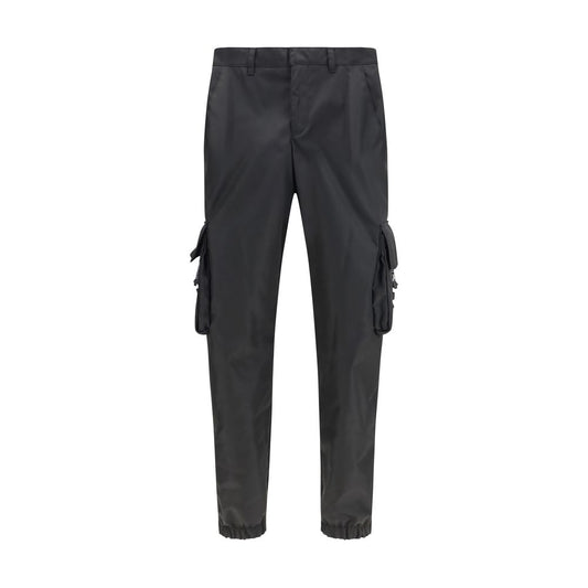 Prada Re-Nylon Black Cargo Pants