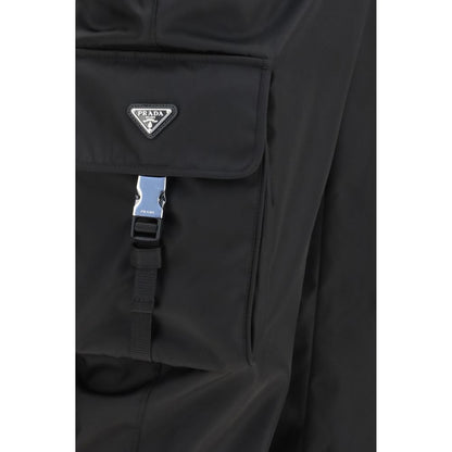 Prada Re-Nylon Black Cargo Pants