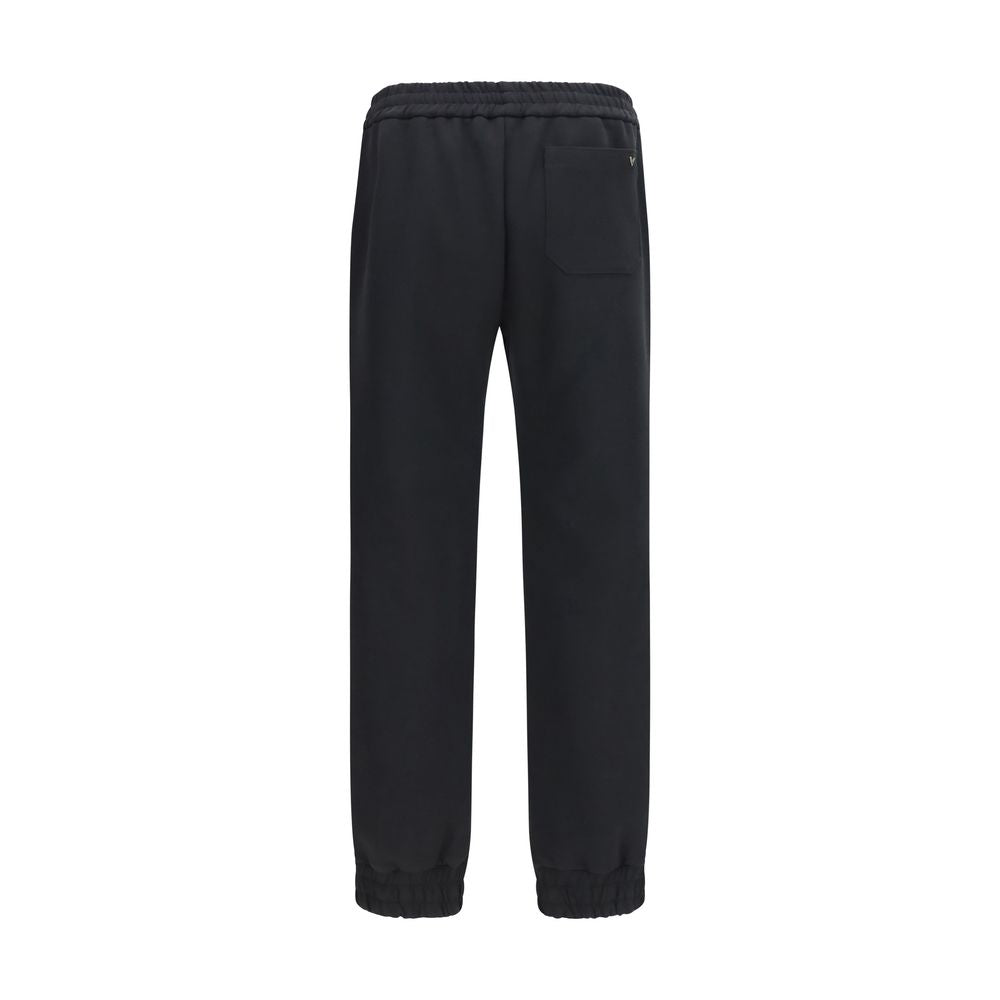 Valentino Black Cotton Sweatpants