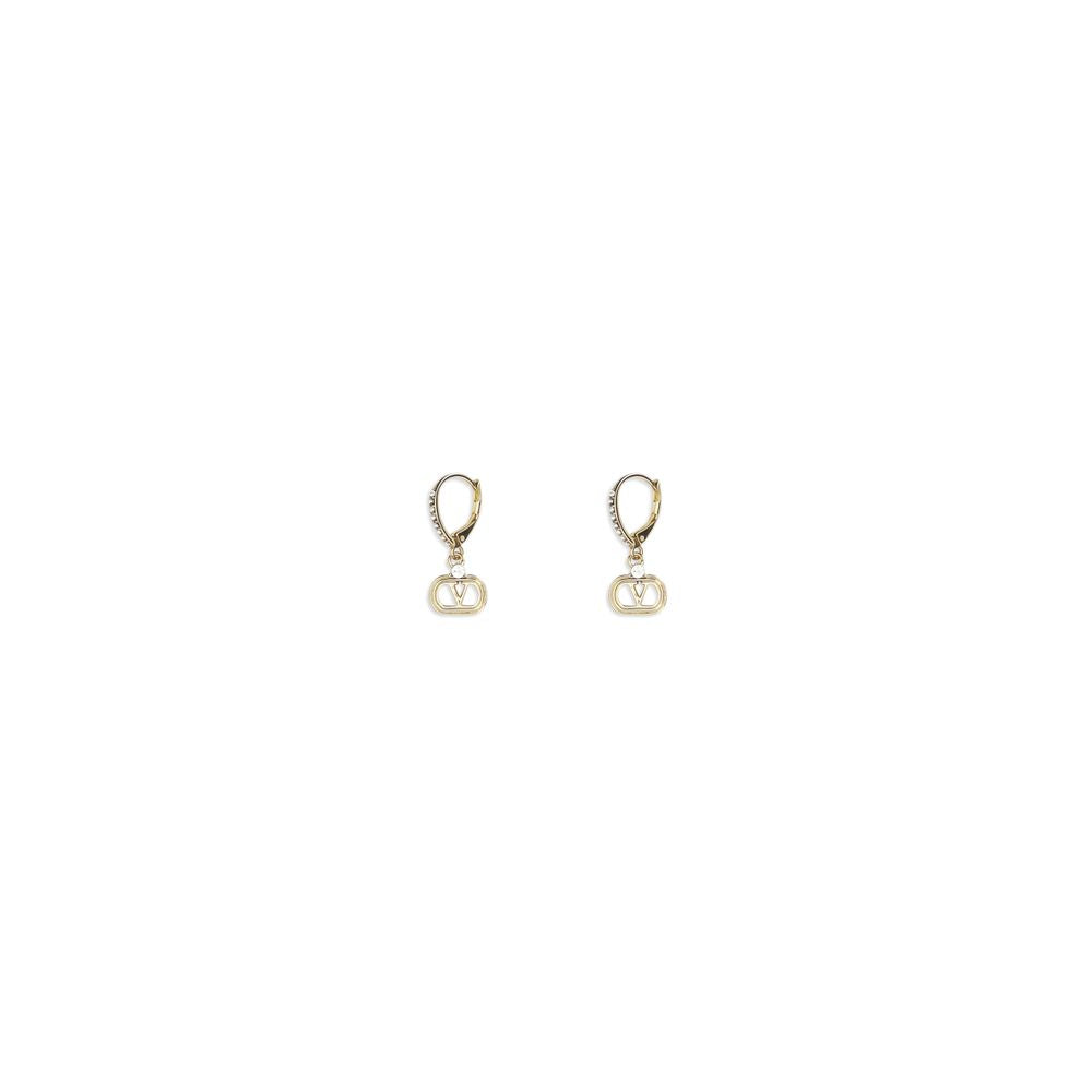 Valentino Garavani Gold Metal Ovalette Earrings
