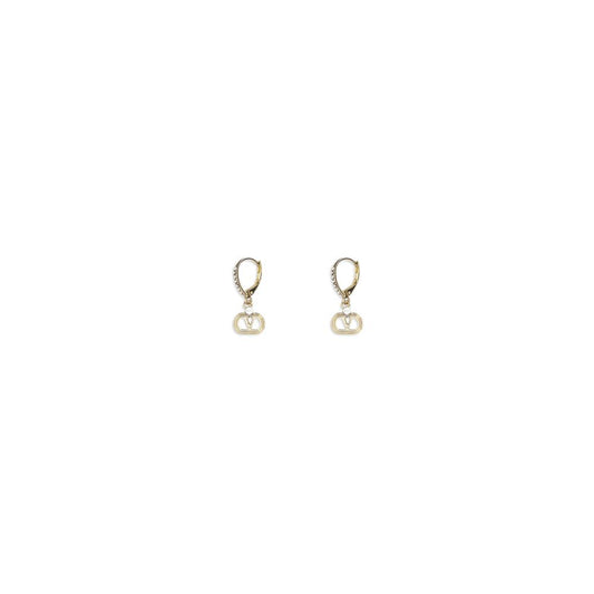 Valentino Garavani Gold Metal Ovalette Earrings