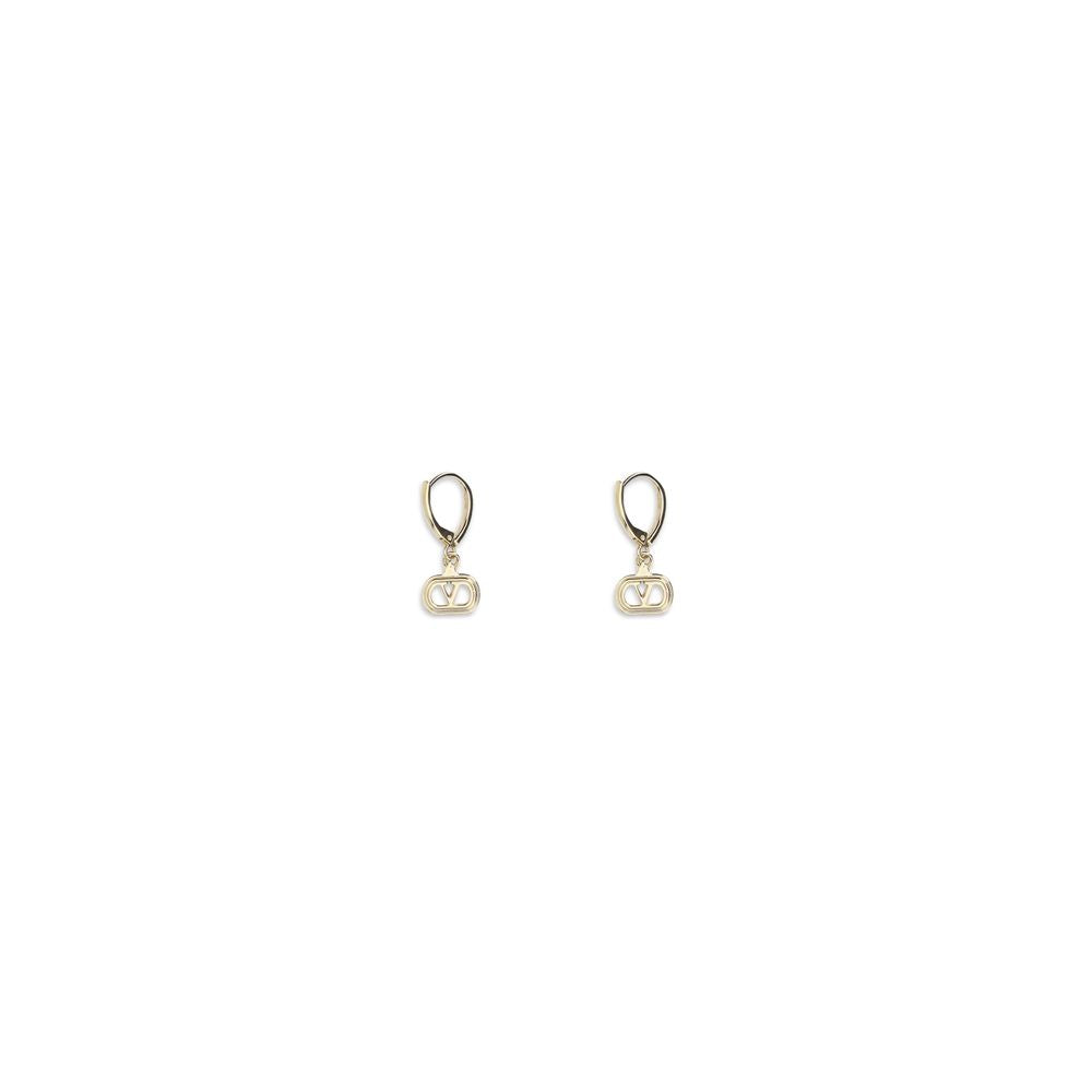 Valentino Garavani Gold Metal Ovalette Earrings