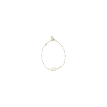 Valentino Garavani Gold Metal Ovalette Bracelet with Swarovski Crystals
