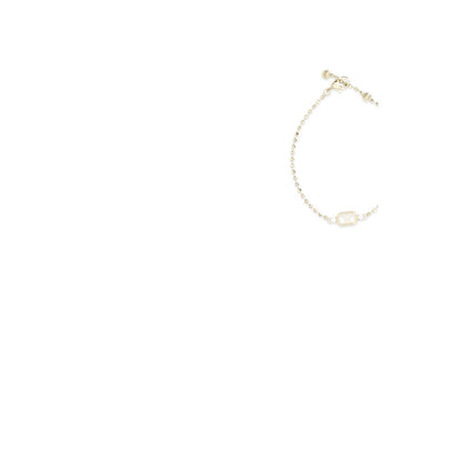 Valentino Garavani Gold Metal Ovalette Bracelet with Swarovski Crystals