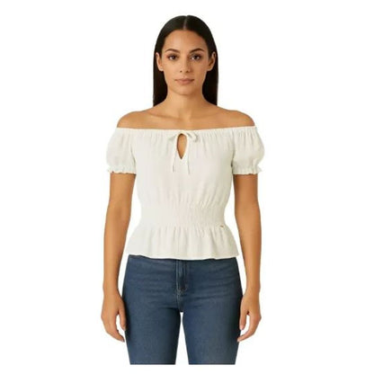 Chic Guess White Polyester Blouse
