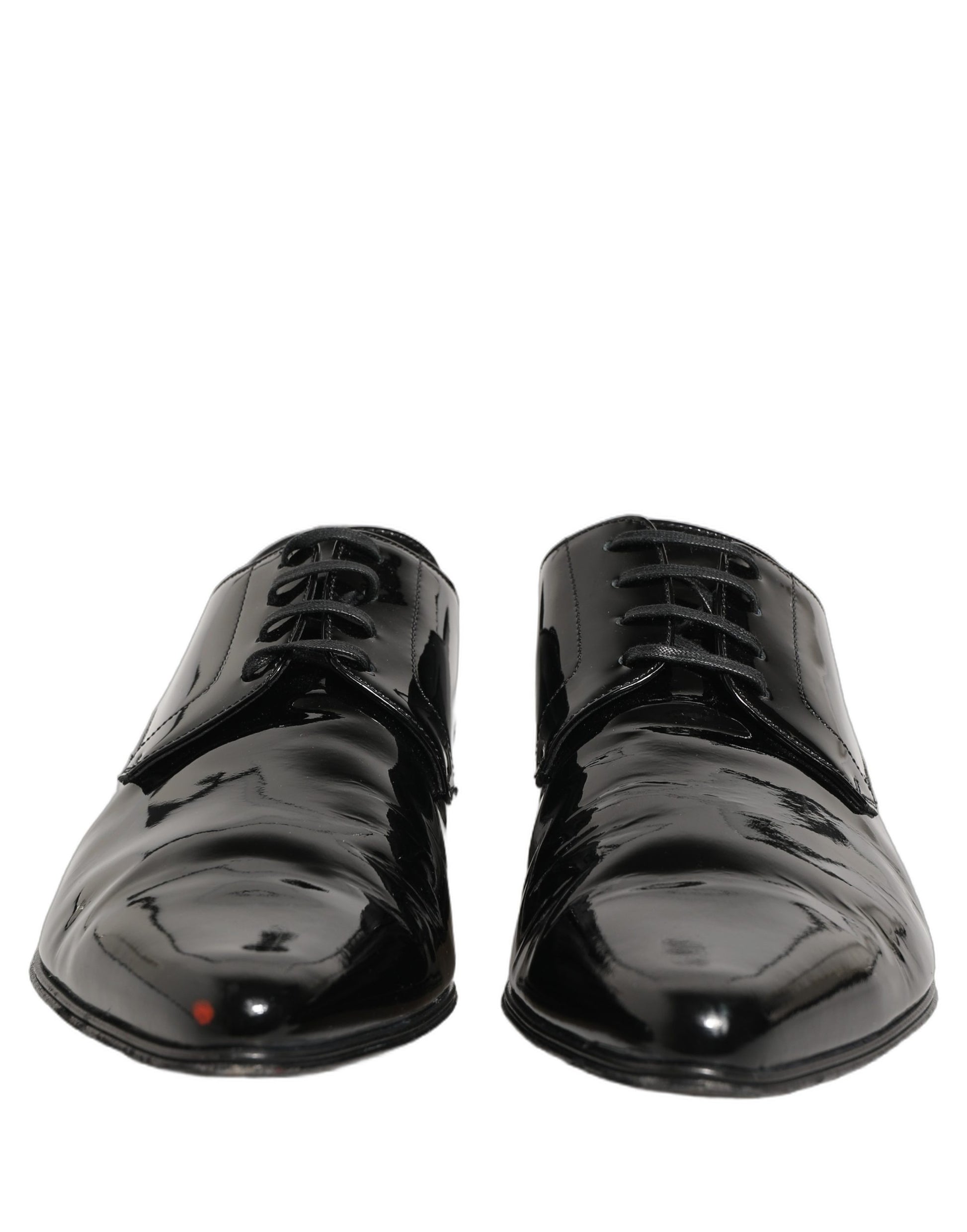 Dolce & Gabbana Black Leather Derby Dress Men Formal Shoes