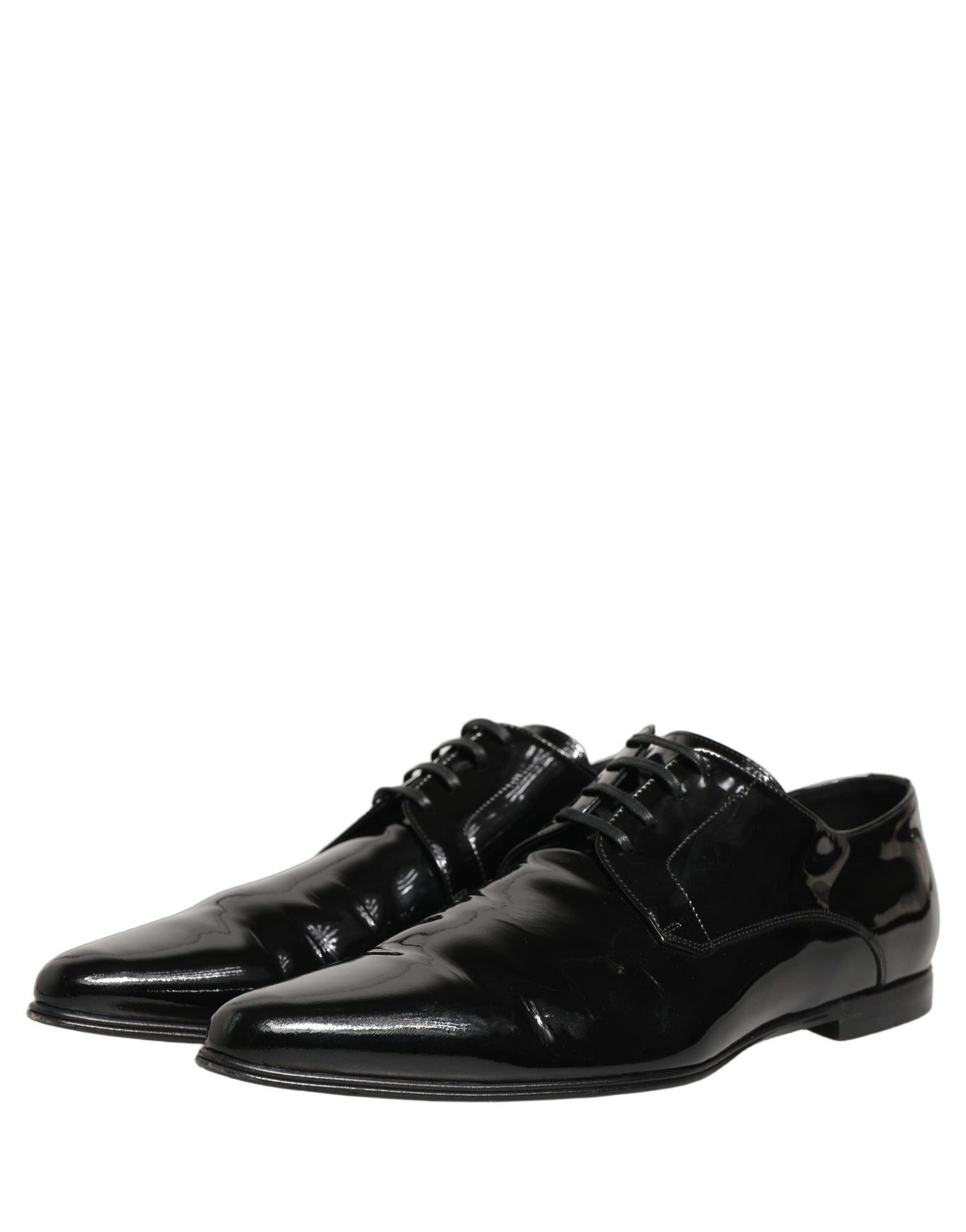 Dolce & Gabbana Black Leather Derby Dress Men Formal Shoes
