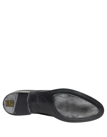 Dolce & Gabbana Black Leather Lace Up Derby Men Shoes