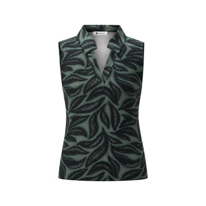 Street One Bicolor Viscose Tank Top with Collar - Model 325290