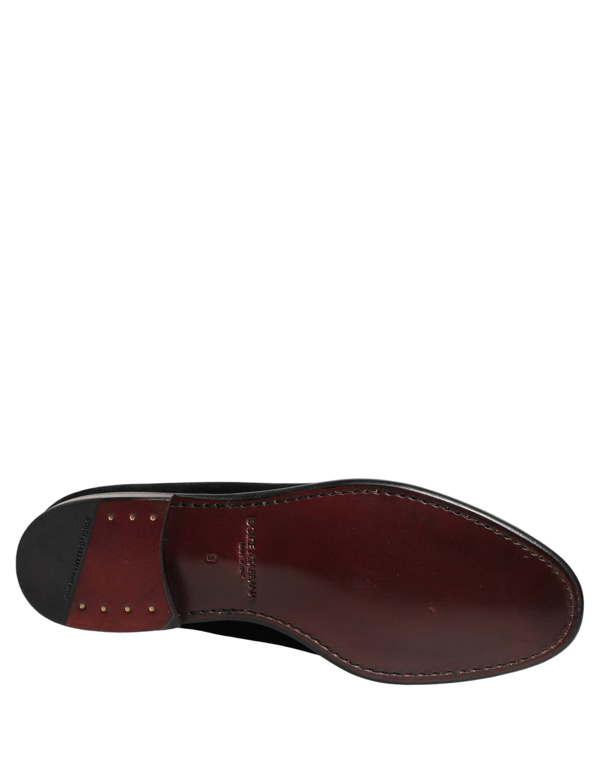 Dolce & Gabbana Black Velvet Loafers – Elegant Formal Dress Shoes for Men