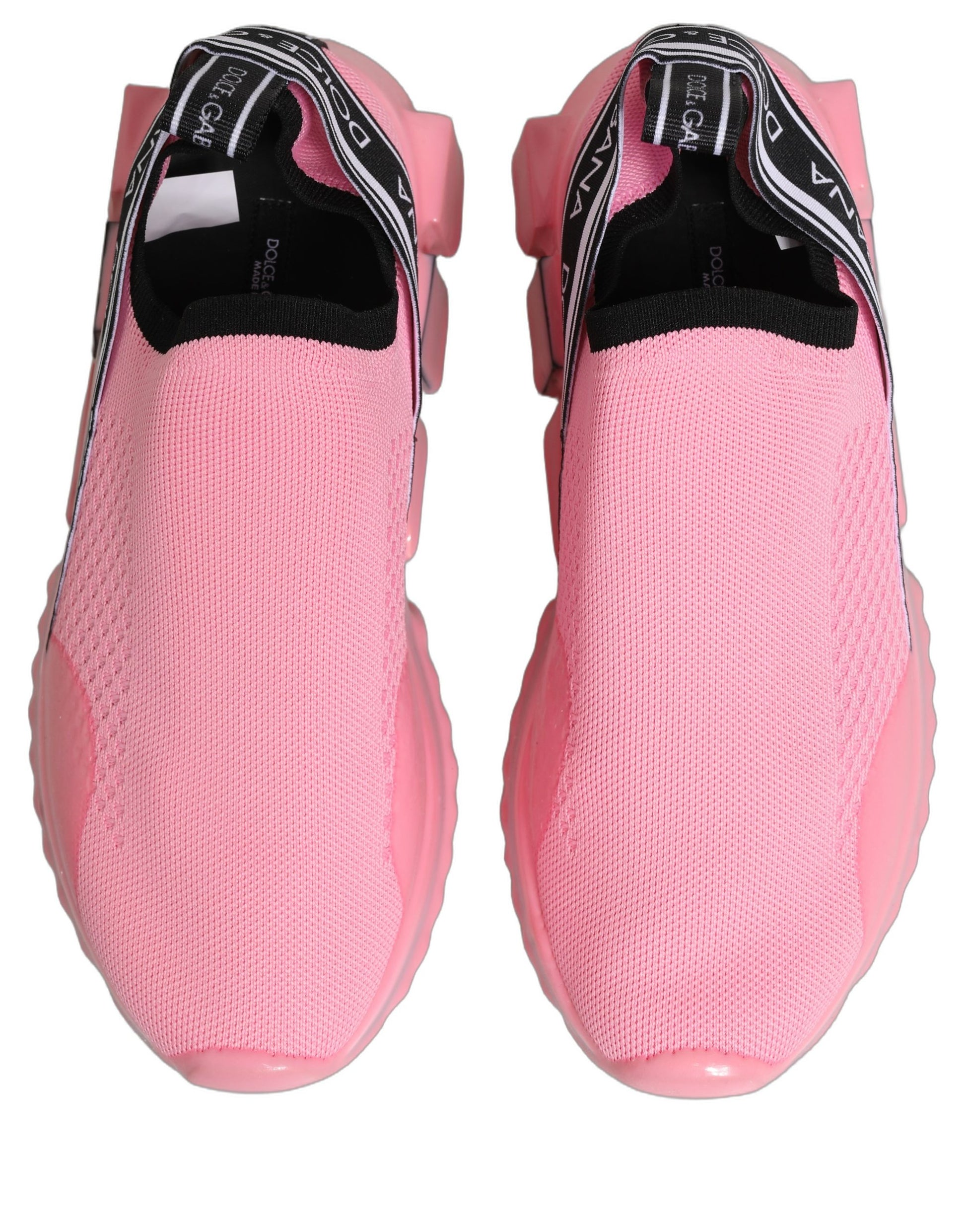 Dolce & Gabbana Pink Slip On Low Top Sorrento Sneakers