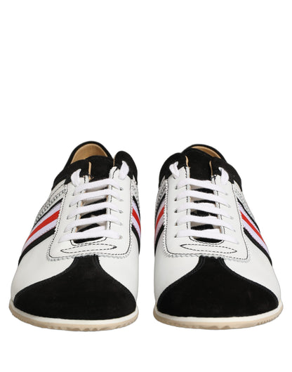 Dolce & Gabbana Japan Leather Low-Top Sneakers