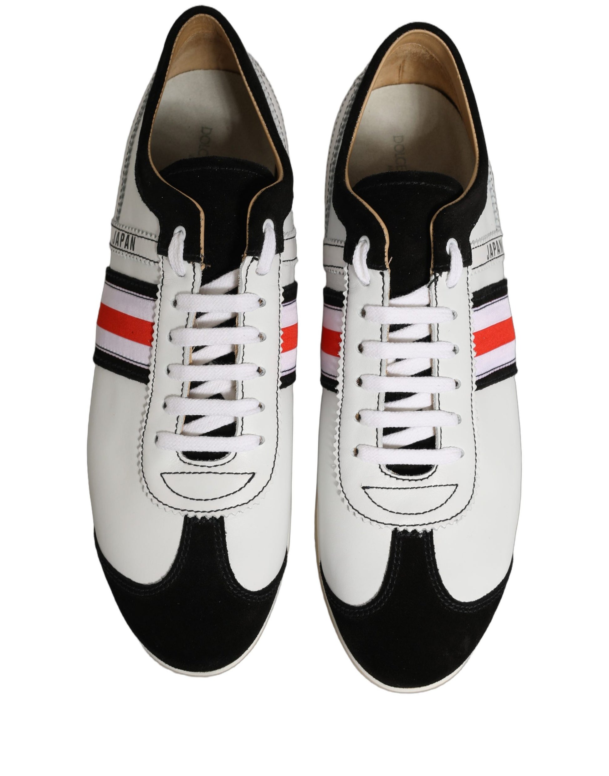 Dolce & Gabbana Japan Leather Low-Top Sneakers