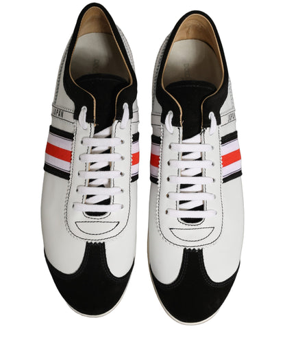 Dolce & Gabbana Japan Leather Low-Top Sneakers
