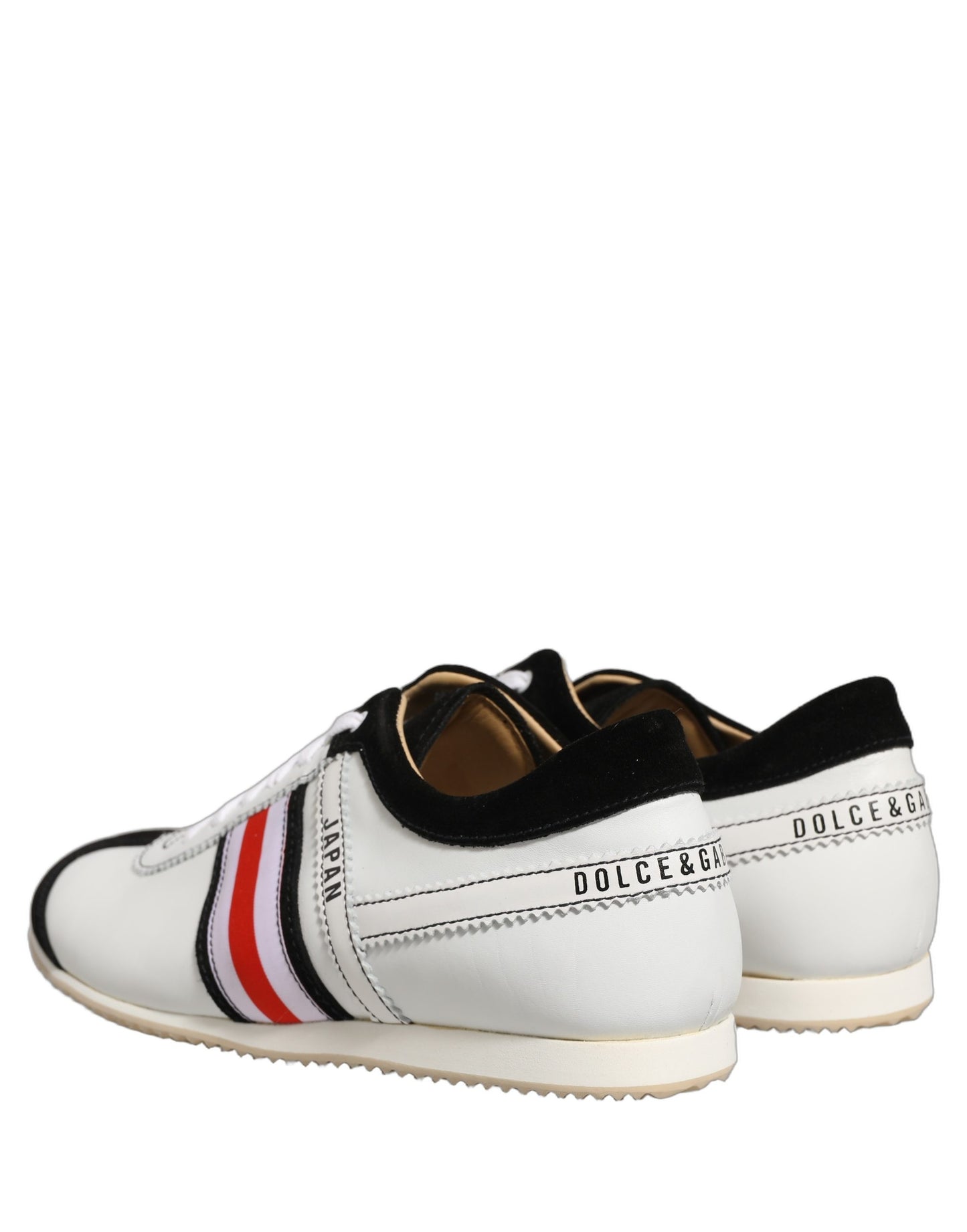 Dolce & Gabbana Japan Leather Low-Top Sneakers