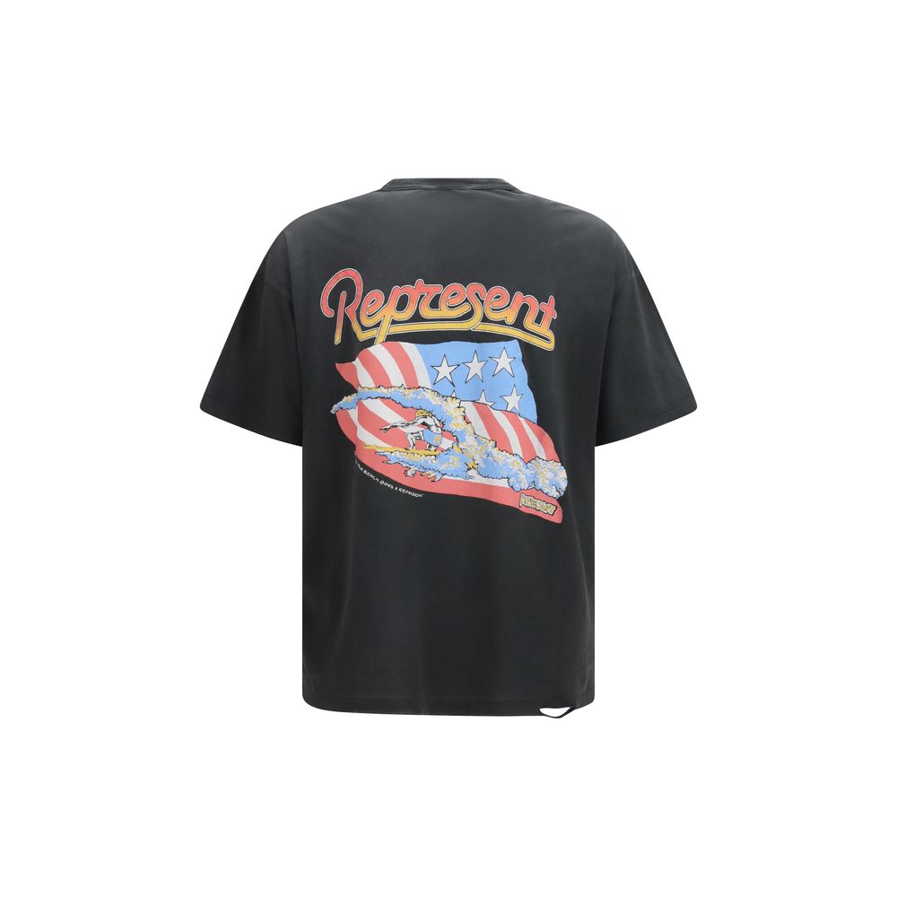 Represent Gray Cotton T-Shirt - The Beach Boys Americas Band Edition