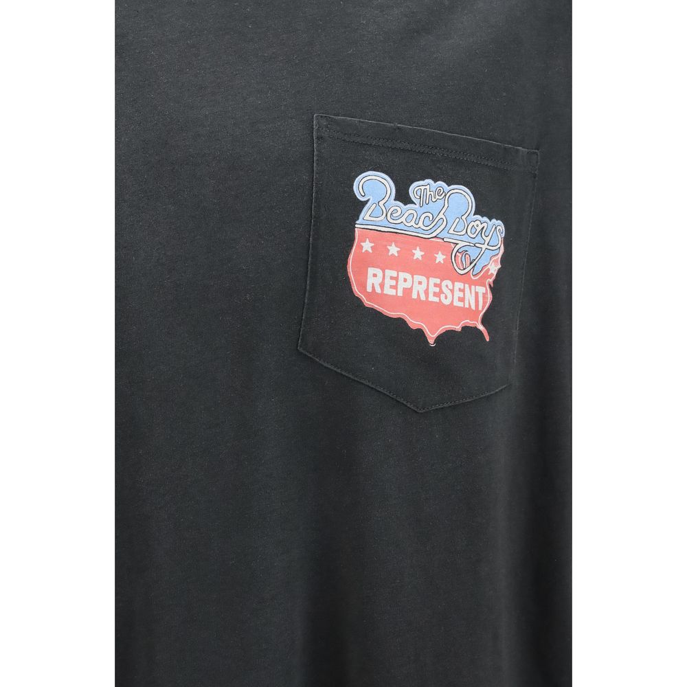 Represent Gray Cotton T-Shirt - The Beach Boys Americas Band Edition