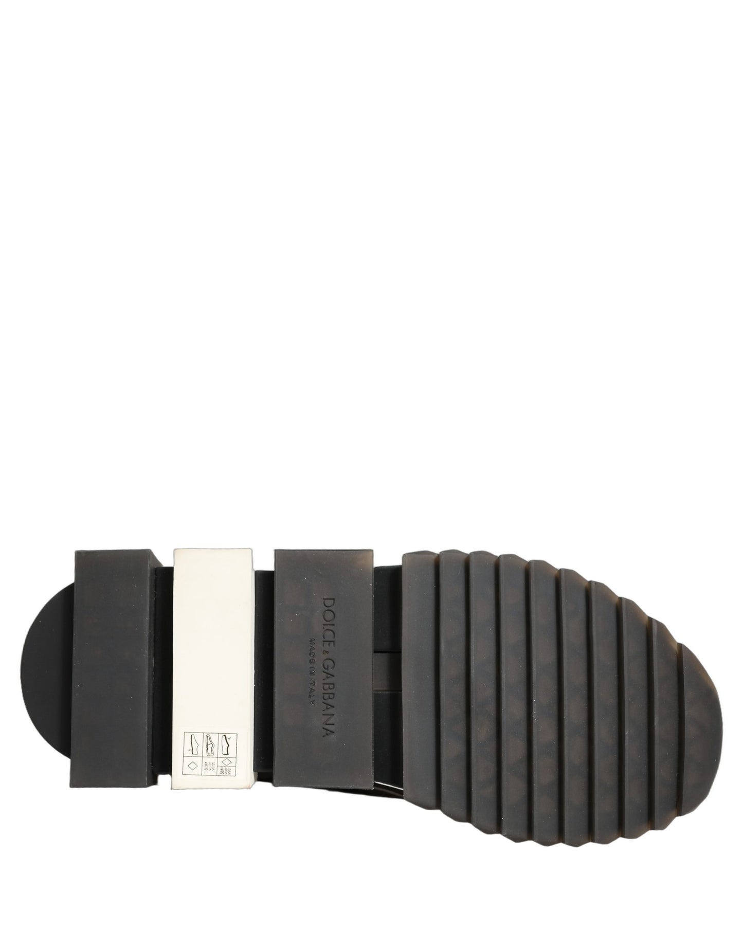 Dolce & Gabbana Black White Sorrento Slip-On Logo Sneakers