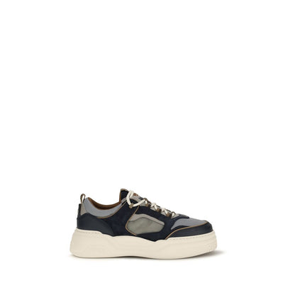Fendi Multicolor Calf Leather Force Sneakers