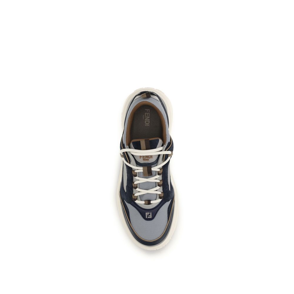 Fendi Multicolor Calf Leather Force Sneakers