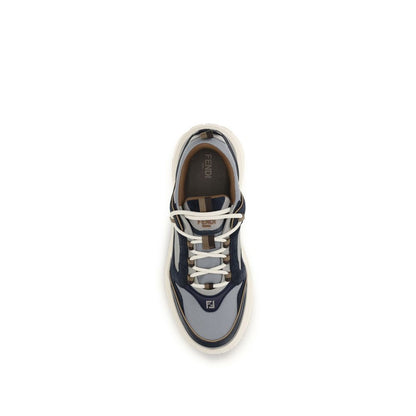 Fendi Multicolor Calf Leather Force Sneakers