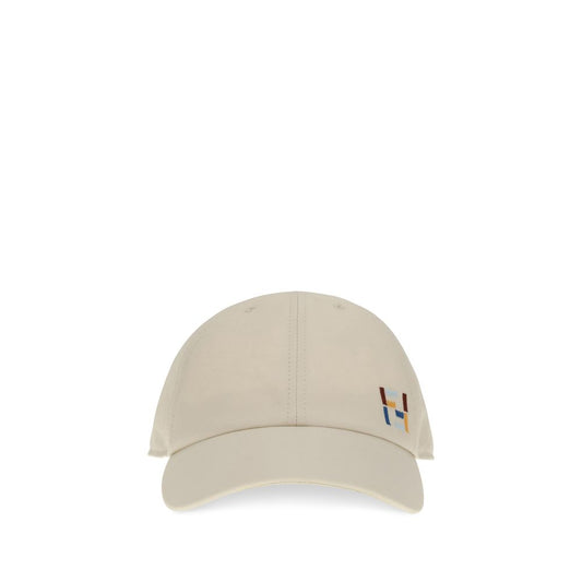 Fendi White Cotton Logo Baseball Hat