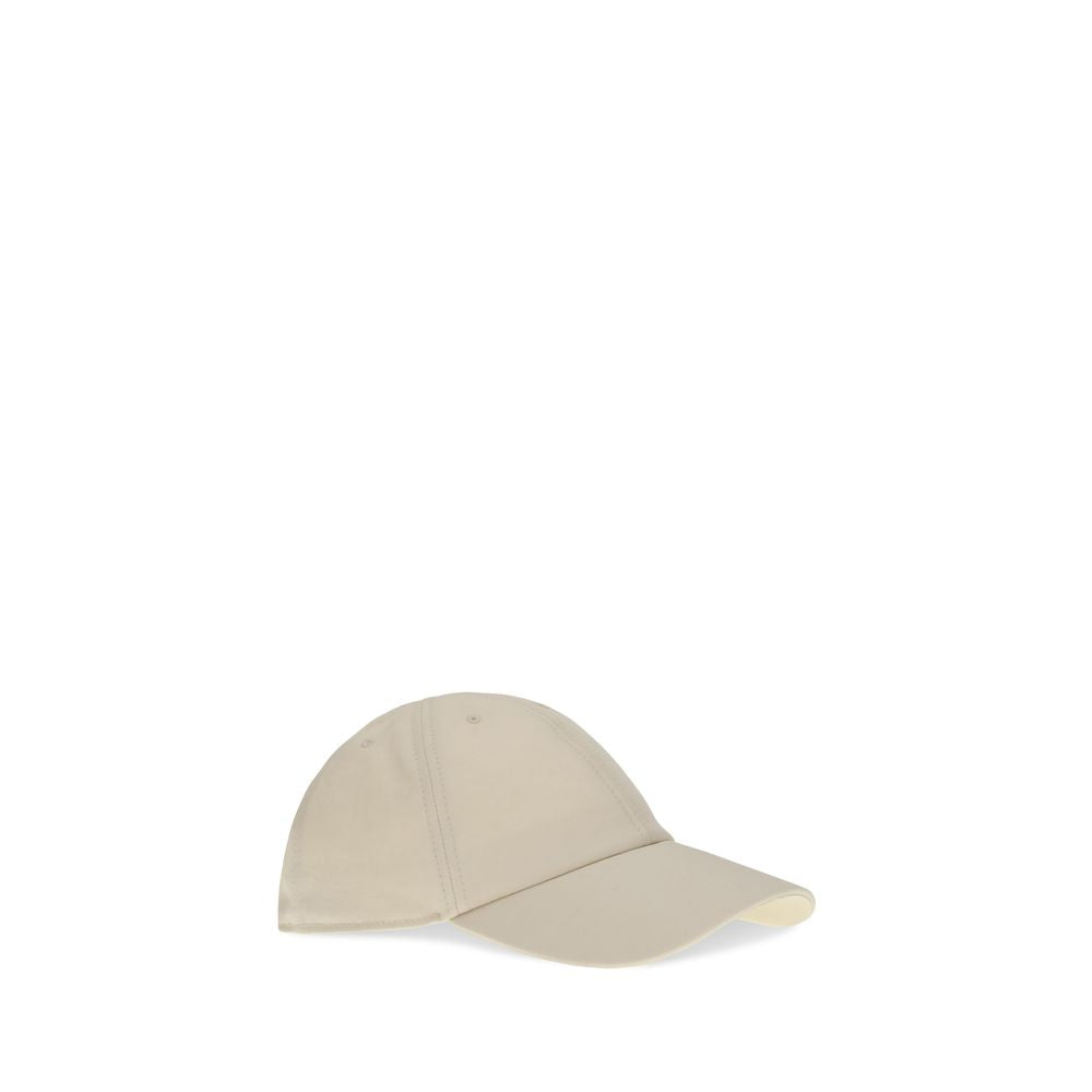 Fendi White Cotton Logo Baseball Hat