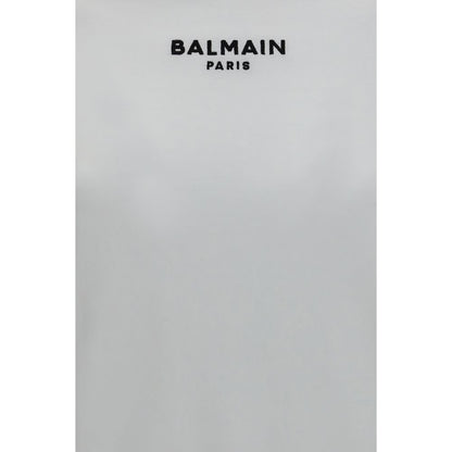 Balmain White Cotton Logo T-Shirt