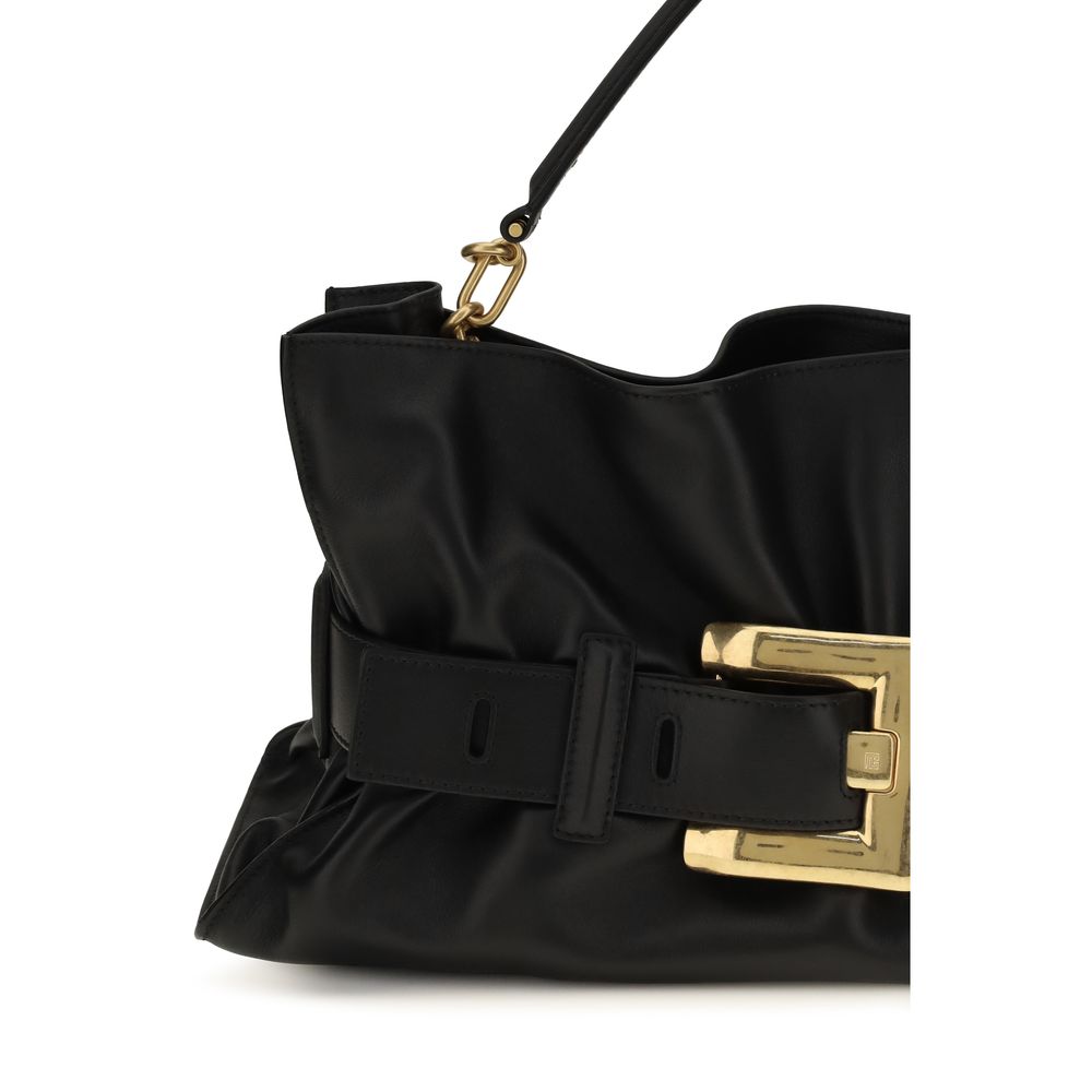 Balmain Black Medium Anthem Handbag