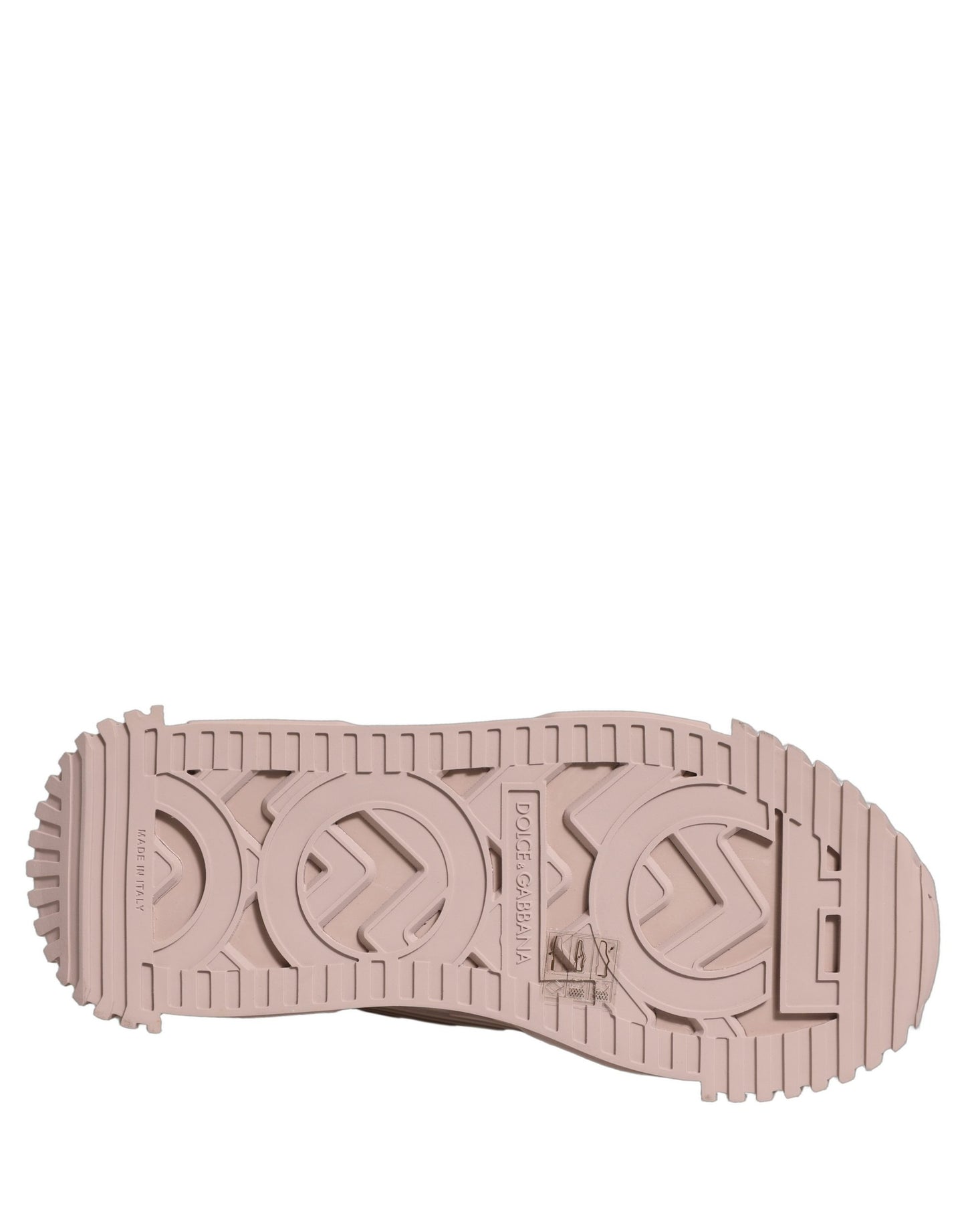 Dolce & Gabbana Pink Lace NS1 Low Top Sneakers