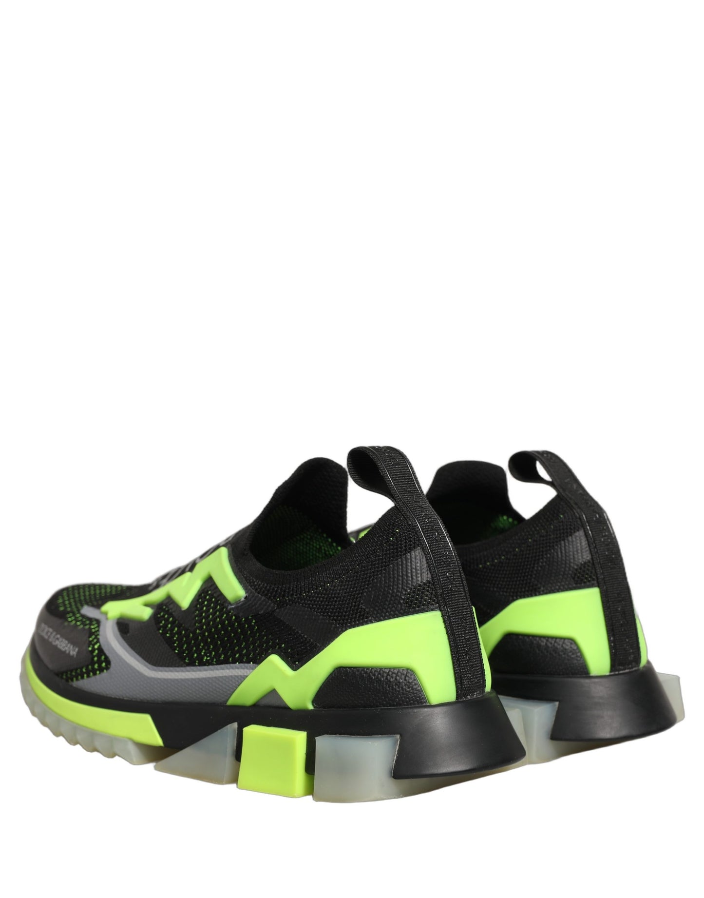 Dolce & Gabbana Black Green Sorrento Low Top Sneakers
