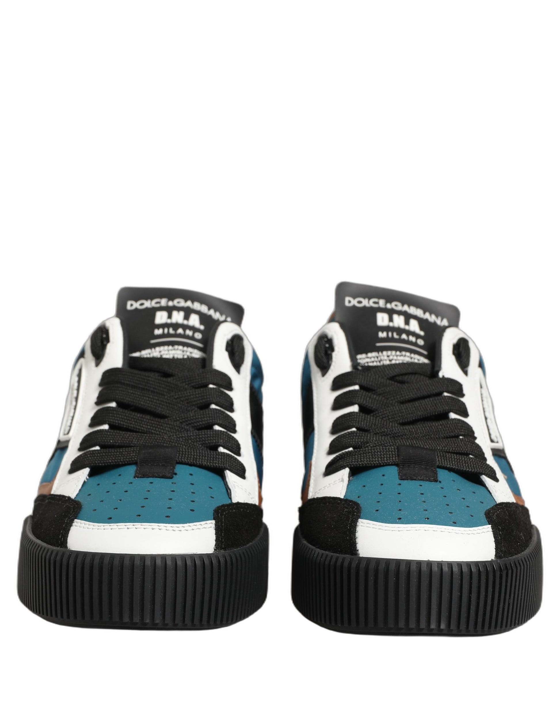 Dolce & Gabbana Multicolor Leather MIAMI Low Top Men Sneakers