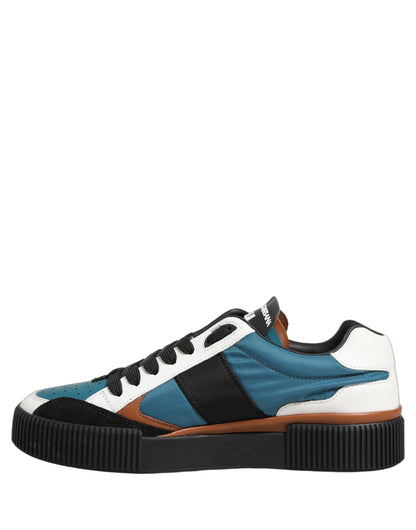 Dolce & Gabbana Multicolor Leather MIAMI Low Top Men Sneakers
