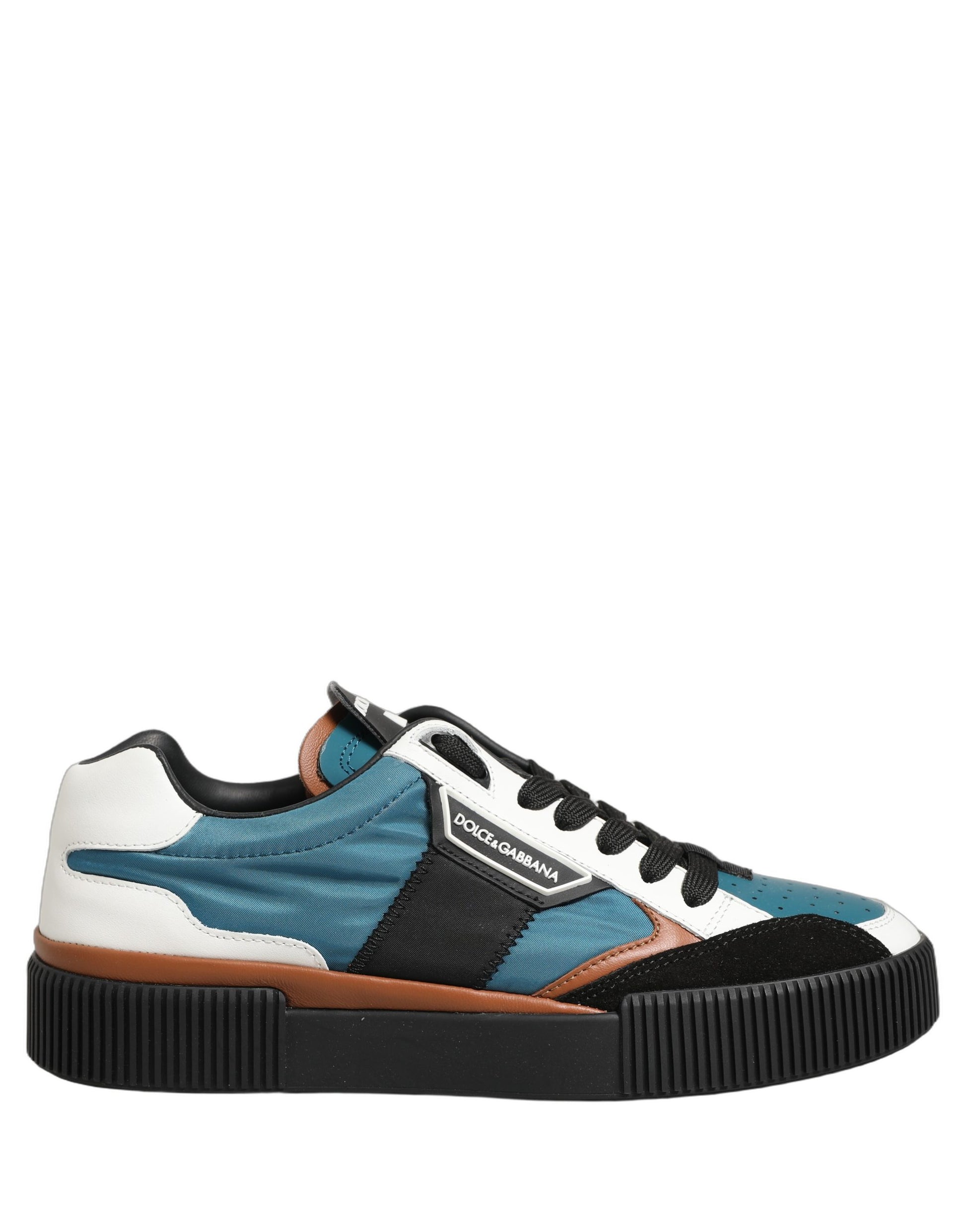 Dolce & Gabbana Multicolor Leather MIAMI Low Top Men Sneakers