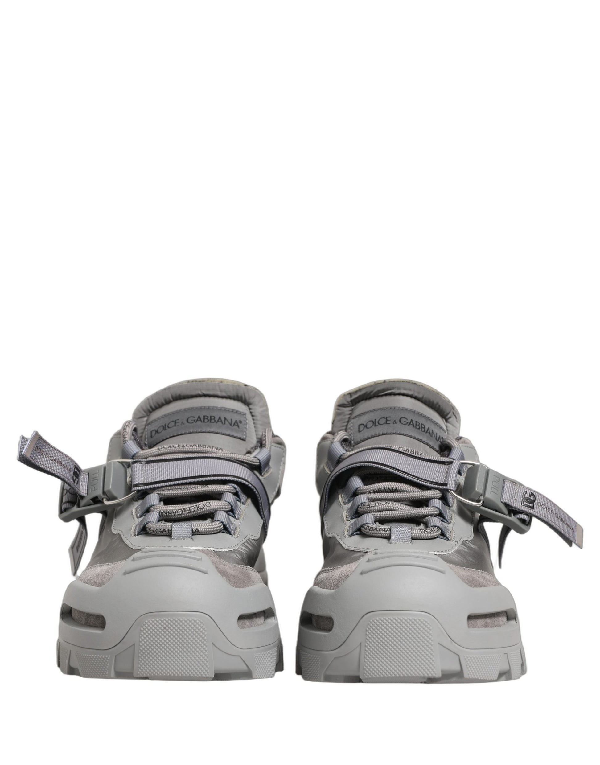 Dolce & Gabbana Gray Airmaster Panelled Low Top Men Sneakers