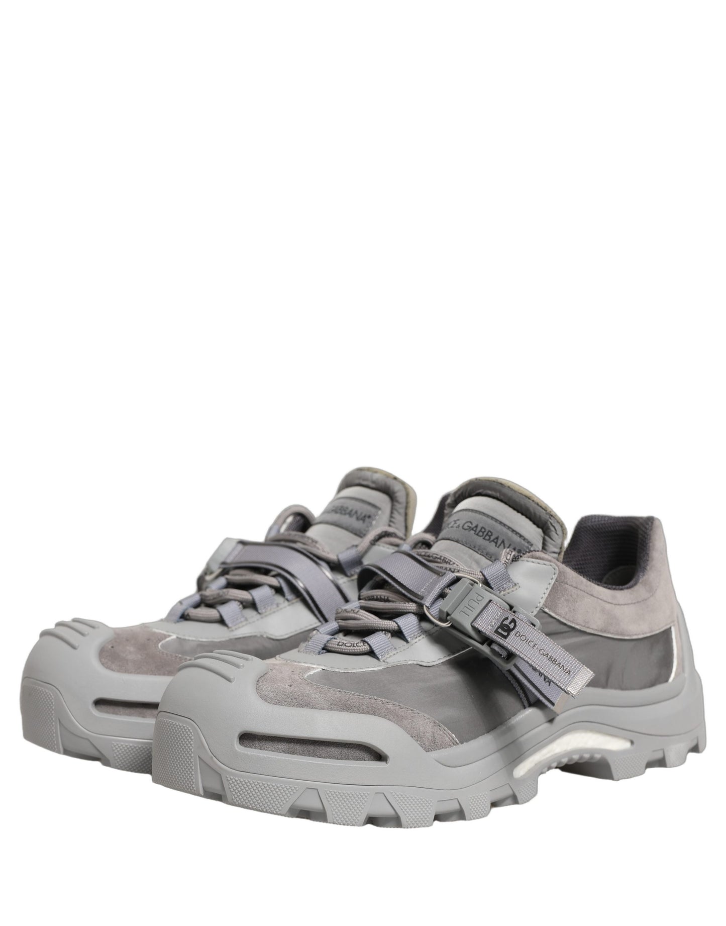 Dolce & Gabbana Gray Airmaster Panelled Low Top Men Sneakers