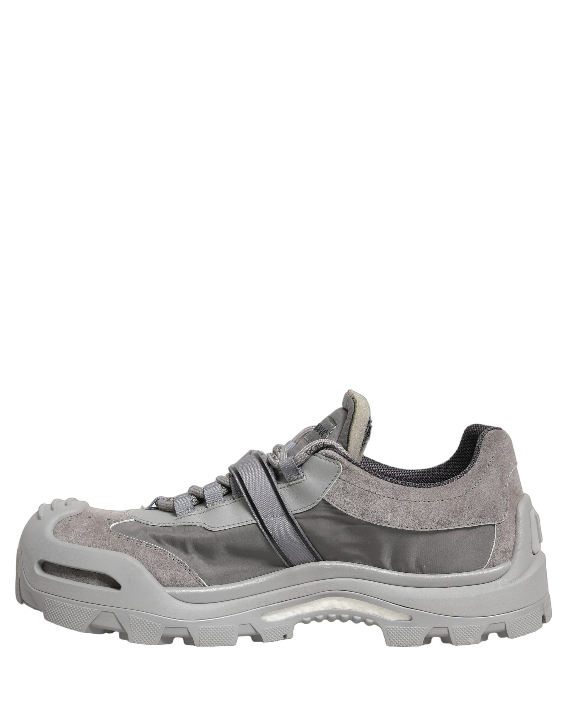 Dolce & Gabbana Gray Airmaster Panelled Low Top Men Sneakers