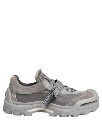 Dolce & Gabbana Gray Airmaster Panelled Low Top Men Sneakers