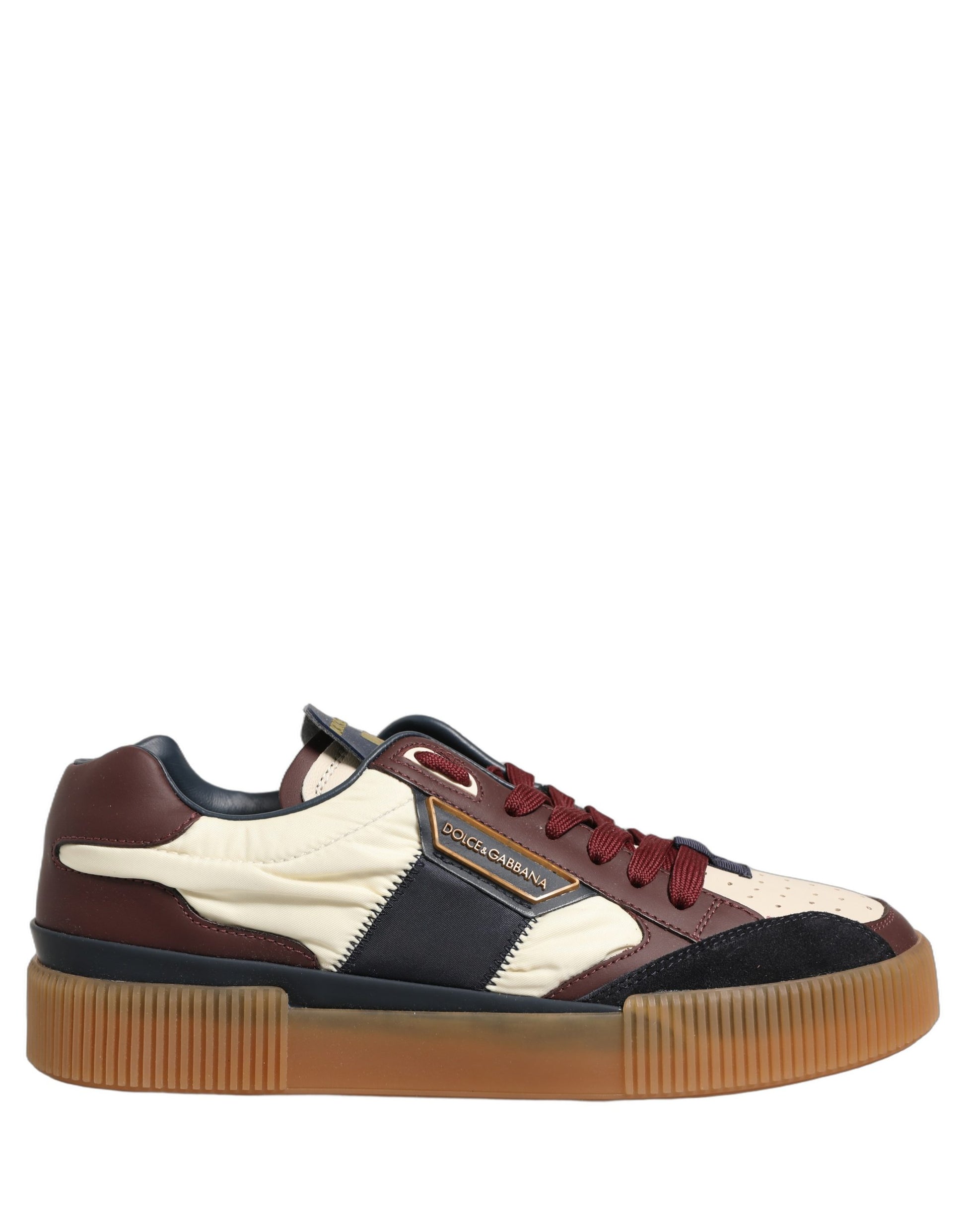 Dolce & Gabbana Multicolor Leather MIAMI Low Top Men's Sneakers