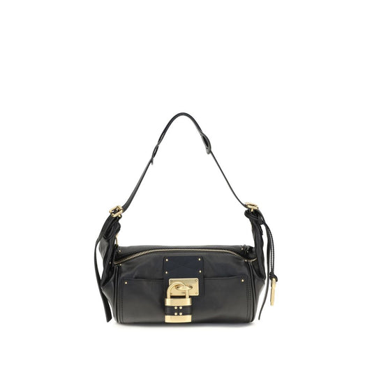 Chloé Black Calf Leather Small Paddington Shoulder Bag
