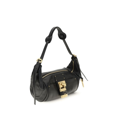 Chloé Black Calf Leather Small Paddington Shoulder Bag