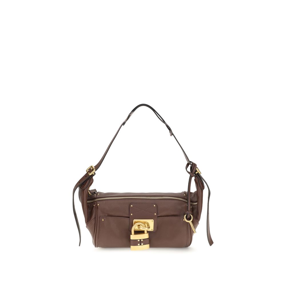 Chloé Brown Calf Leather Small Paddington Shoulder Bag