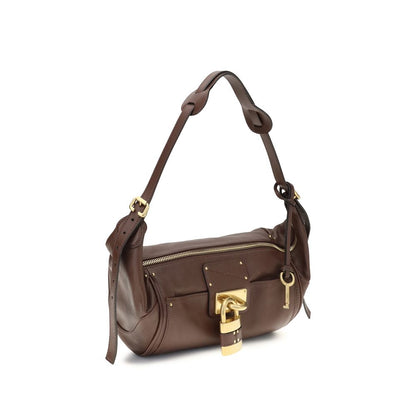 Chloé Brown Calf Leather Small Paddington Shoulder Bag