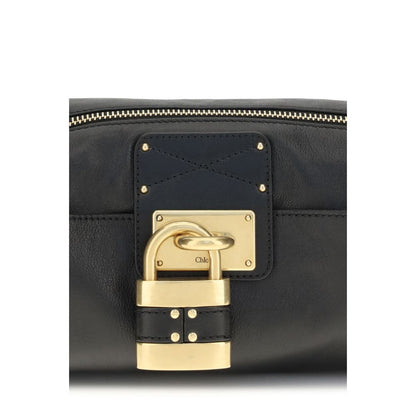 Chloé Black Calf Leather Small Paddington Shoulder Bag