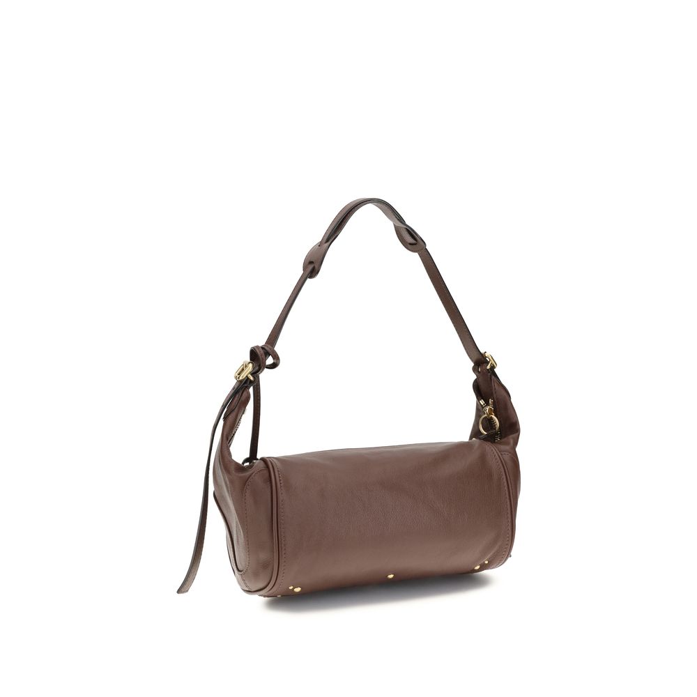 Chloé Brown Calf Leather Small Paddington Shoulder Bag