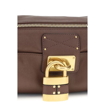 Chloé Brown Calf Leather Small Paddington Shoulder Bag