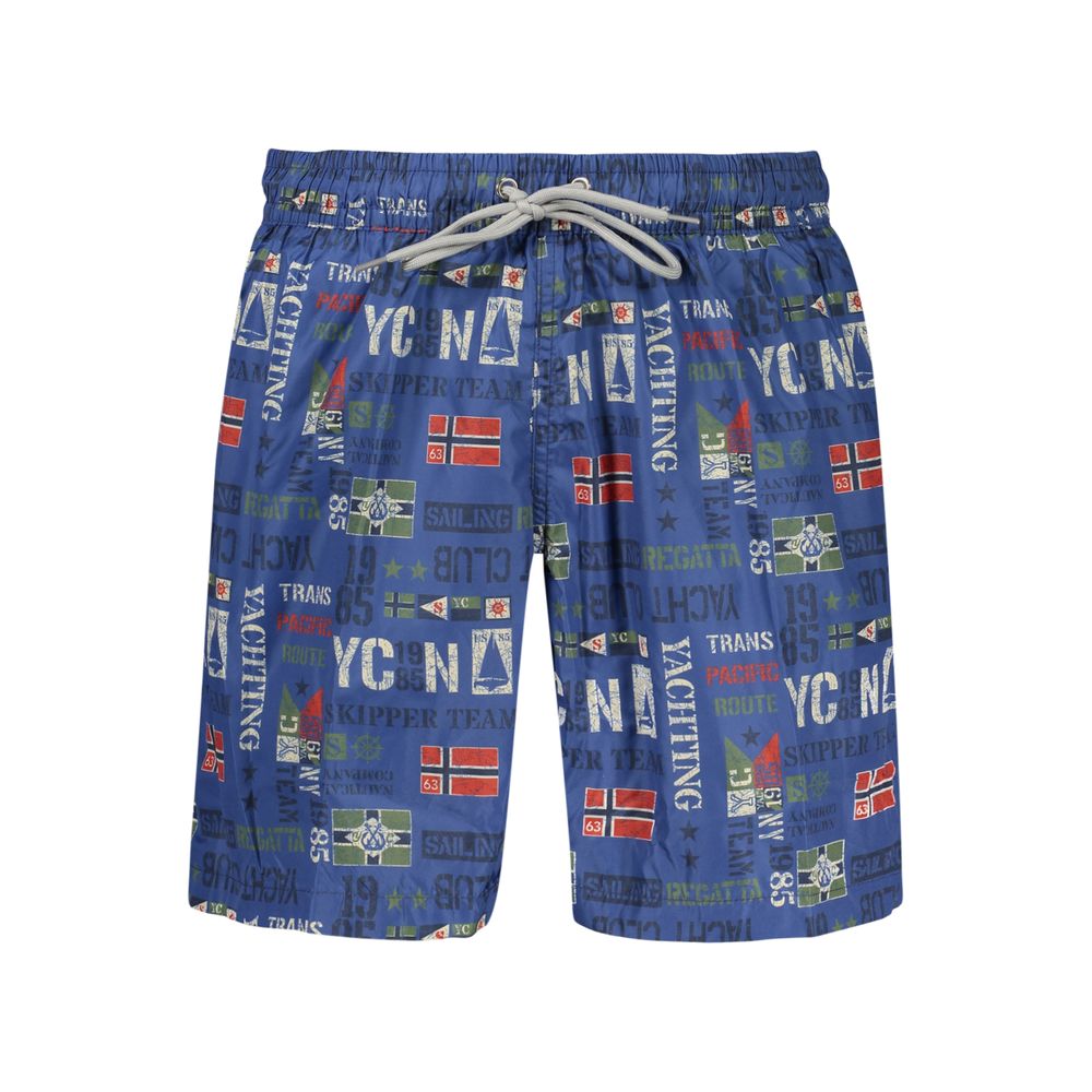 Norway 1963 Blue Men's Swim Boxer Shorts
