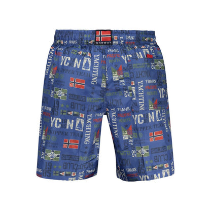 Norway 1963 Blue Men's Swim Boxer Shorts
