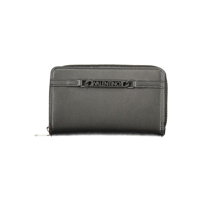 Mario Valentino Black Polyurethane Women's Wallet